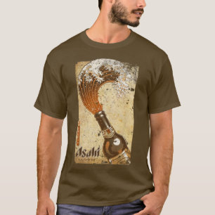 Asahi Japanisches Bier Waves Vintages T-Shirt