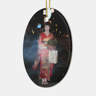 Asakusa Geisha Neo Tokio Keramik Ornament