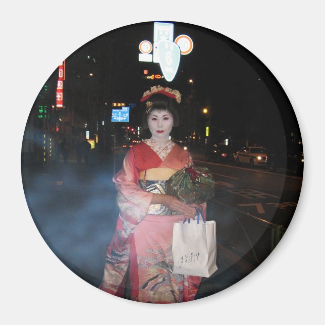 Asakusa Geisha Neo Tokyo Magnet (Vorne)