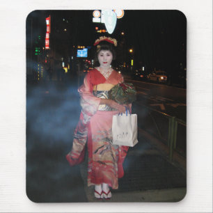 Asakusa Geisha Neo Tokyo Mousepad