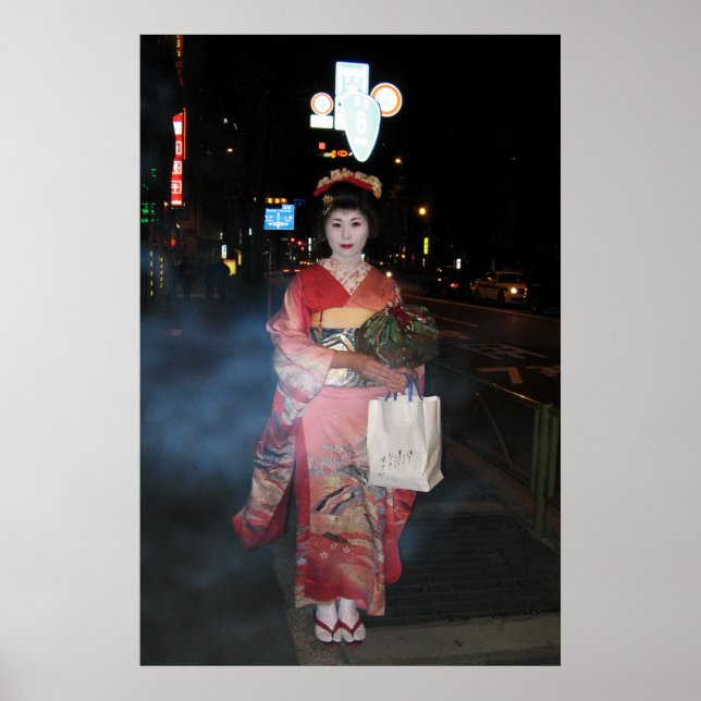 Asakusa Geisha Neo Tokyo Poster (Vorne)