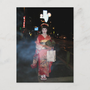 Asakusa Geisha Neo Tokyo Postkarte