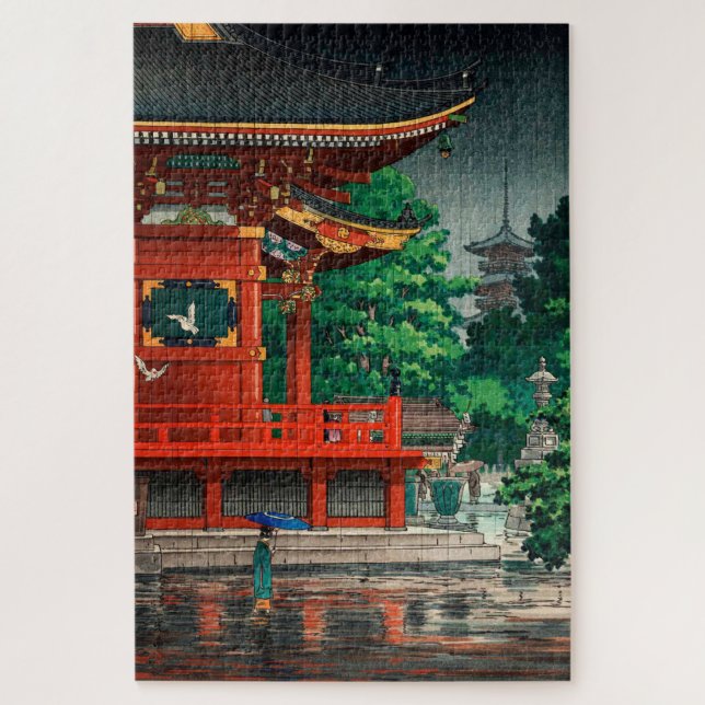 Asakusa Kannondo Temple von Tsuchiya Koitsu Puzzle (Vertikal)