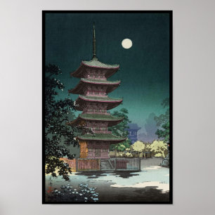 Asakusa Kinryuzan Temple Tsuchiya Koitsu Poster
