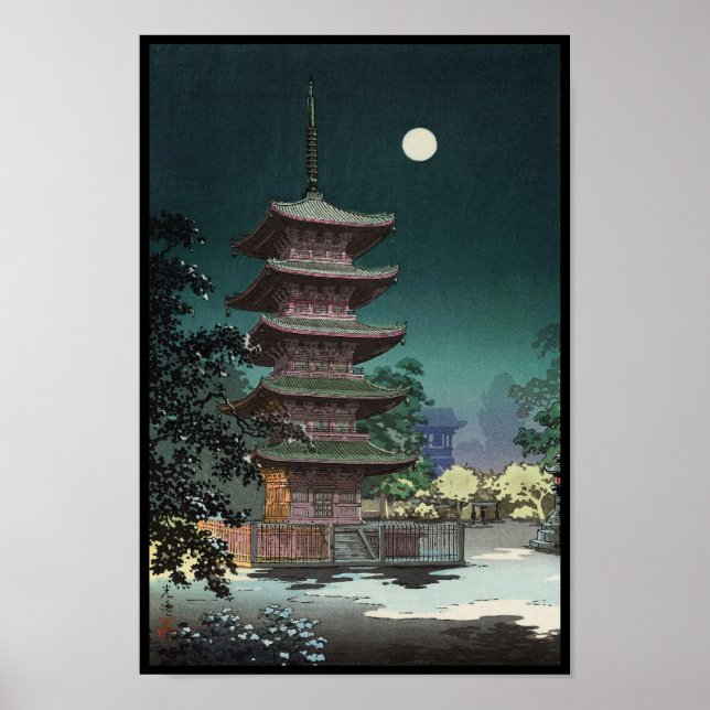 Asakusa Kinryuzan Temple Tsuchiya Koitsu Poster (Vorne)