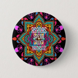 Asanas fließen stärker mit lebendigem Mandala Nama Button