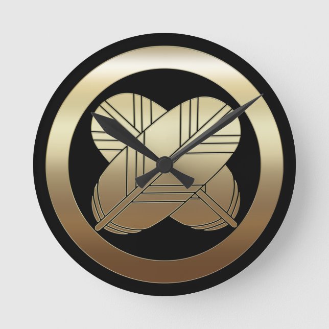 asano kamon Familienwappen Uhr (Vorderseite)