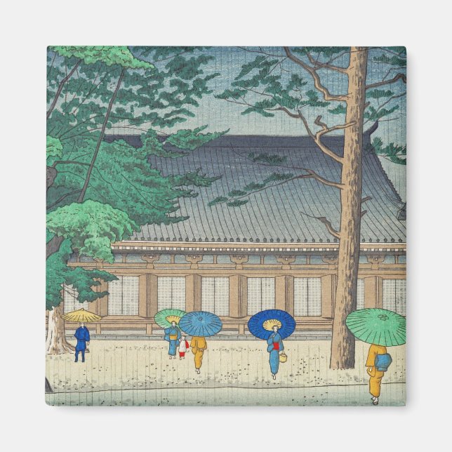 Asano Takeji Rain in Sanjusangendo Temple art Magnet (Vorne)