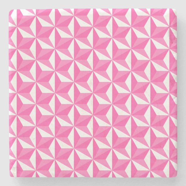 Asanoha-Muster Sakura Steinuntersetzer (Vorderseite)