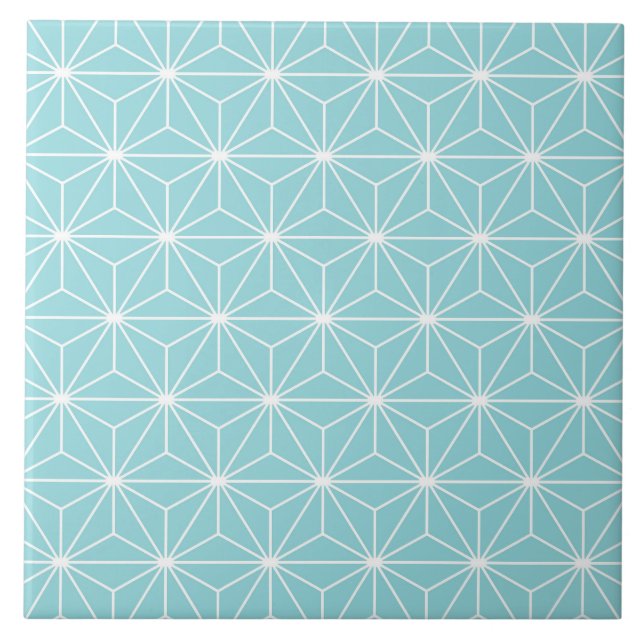 Asanoha Star Pattern Fliese (Vorderseite)