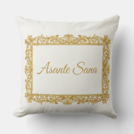 Asante Sana Butter Cream & Crimson Reversible Than Kissen