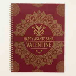 Asante Sana "Gratitude" Valentine’s Gold Heart   Planer