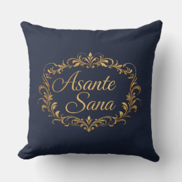 Asante Sana Midnight Navy & Ivory  –  Anker schwar Kissen