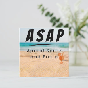 ASAP - Aperol Spritz und Pasta Vibes Feiertagskarte