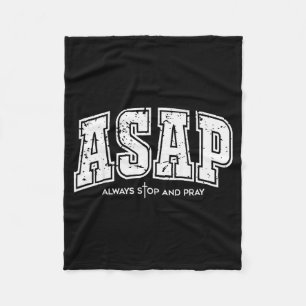 Asap Immer anhalten und beten Christlicher Glaube Fleecedecke
