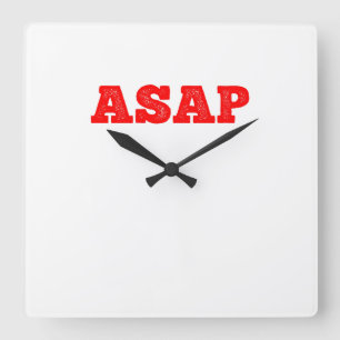 ASAP QUADRATISCHE WANDUHR