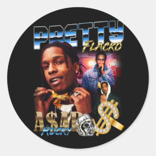 Asap Rocky Runder Aufkleber