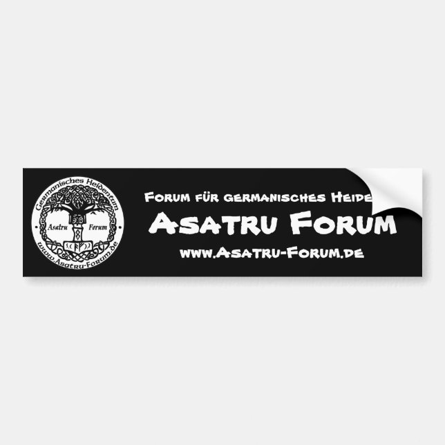 Asatru Forum Logo Autoaufkleber (Vorne)