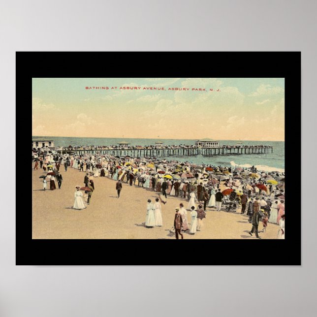 Asbury Avenue, Asbury Park, New Jersey Poster (Vorne)