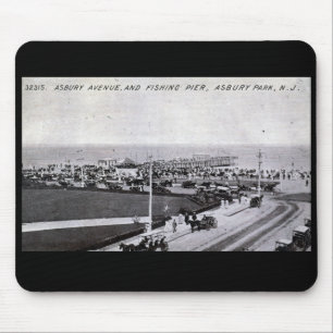 Asbury Park, New Jersey 1910 Vintage-Mauspad Mousepad