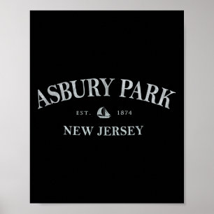Asbury Park New Jersey _ Asbury Park Nj Segelboot  Poster