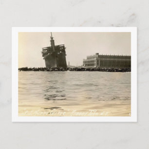 Asbury Park, New Jersey, Morro Castle, Vintag Postkarte