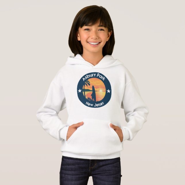 Asbury Park New Jersey NJ Hoodie (Vorne ganz)