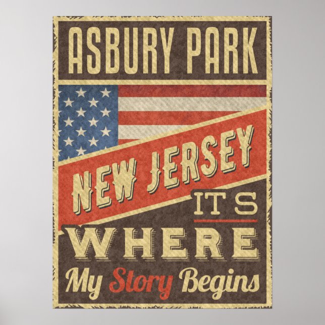 Asbury Park New Jersey Poster (Vorne)