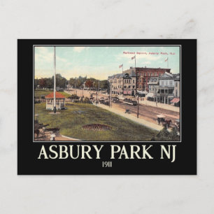 Asbury Park, New Jersey, Vintage Postkarte