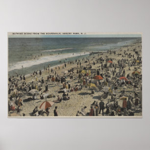 Asbury Park, NJ - Baden von Szene von der Poster