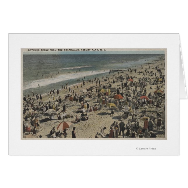 Asbury Park, NJ - Bathing Scene from Boardwalk (Vorderseite (Horizontal))