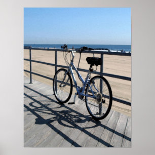Asbury Park NJ Boardwalk - Fahrrad Poster