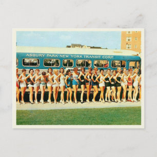 Asbury Park NJ, Schönheitswettbewerb Vintage Postkarte