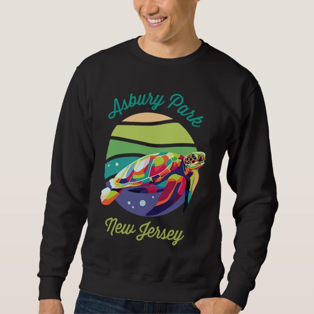 Asbury Park  Sea Turtle Souvenir Sweatshirt (Vorderseite)