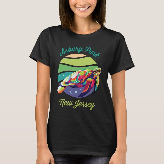 Asbury Park  Sea Turtle Souvenir T-Shirt (Vorderseite)