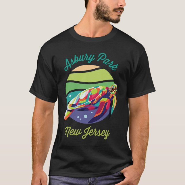 Asbury Park  Sea Turtle Souvenir T-Shirt (Vorderseite)