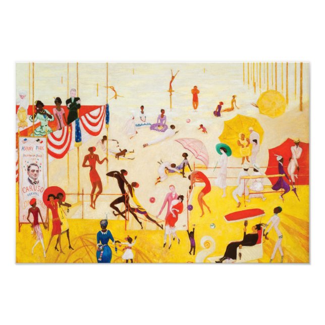 Asbury Park South, 1920 von Florine Stettheimer Fotodruck (Vorne)