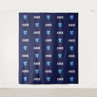 ASCE 175-Jahr-Jubiläums-Logo-Hintergrund  Wandteppich