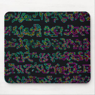 Ascemic Asemic Alien Script schreiben Mousepad
