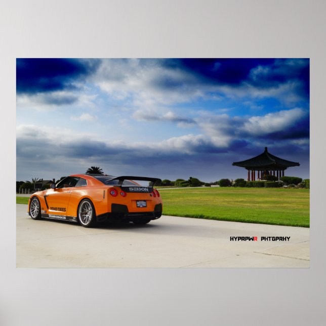 "Ascend" Nissan GT-R35 durch Bursting Poster (Vorne)