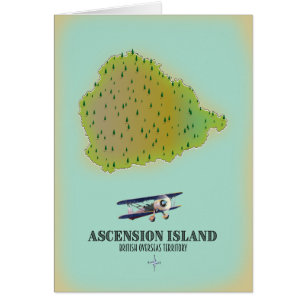 Ascension Insel Britisches Überseegebiet Karte