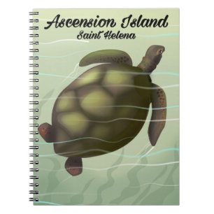 Ascension Island Meeresschildkröte Notizblock