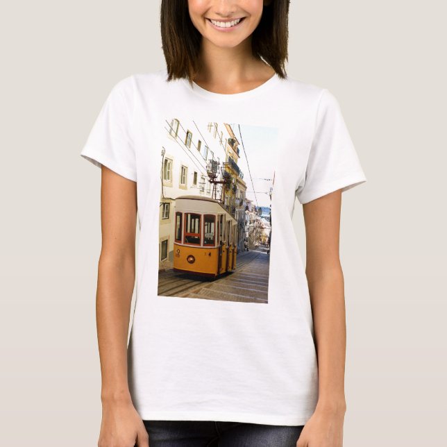 Ascensor des Kanals, des Lissabons, des Portugals, T-Shirt (Vorderseite)