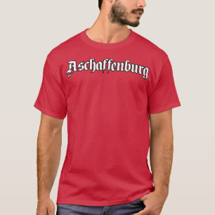 Aschaffenburg geschrieben mit gotischem Schriftart T-Shirt