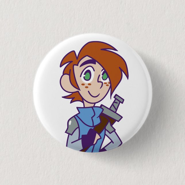 Asche Button (Vorderseite)