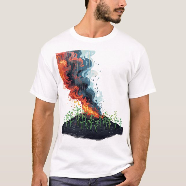 Asche, die den Garten nährt T-Shirt (Vorderseite)