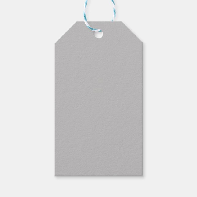 Asche Grau, Cloud, Baumwollsamen, Geschenkanhänger (Vorderseite)