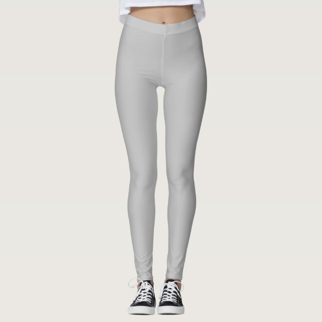 Asche Grau, Cloud, Baumwollsamen, Leggings (Vorderseite)