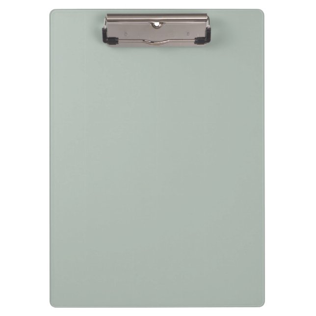 Asche grau (Vollfarbe) Klemmbrett (Vorderseite)