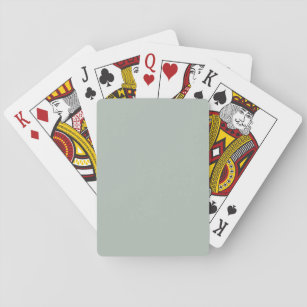 Asche grau (Vollfarbe) Spielkarten